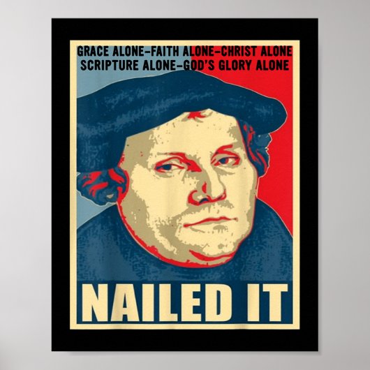 Martin Luther, Mitglied des protestantischen IT-Re Poster (Vorne)