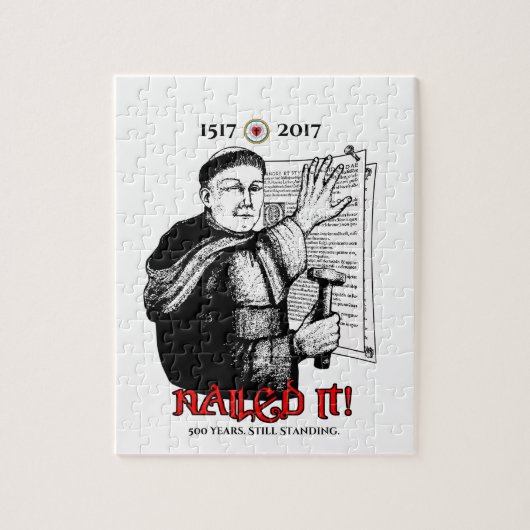 Martin Luther nagelte es! Puzzle (Vertikal)