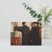 Martin Luther Nailing 95 Thes Postkarte (Stehend Vorderseite)
