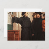 Martin Luther Nailing 95 Thes Postkarte (Vorne/Hinten)