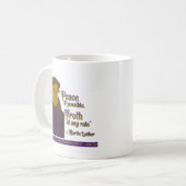 Martin Luther Peace und Wahrheit Kaffeetasse (Vorderseite Links)