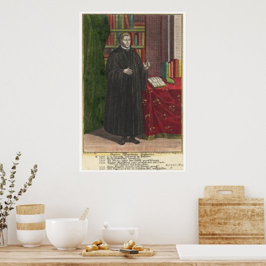 Martin Luther-Portrait Poster (Küche)