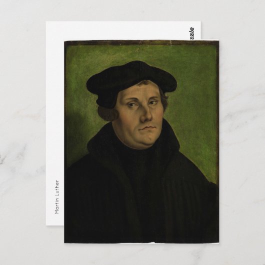 Martin Luther Postkarte (Vorne/Hinten)
