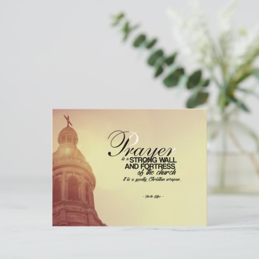 Martin Luther - Prayer Postkarte (Stehend Vorderseite)