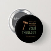 Martin Luther Reformierter Christlicher Reformatio Button (Vorne & Hinten)