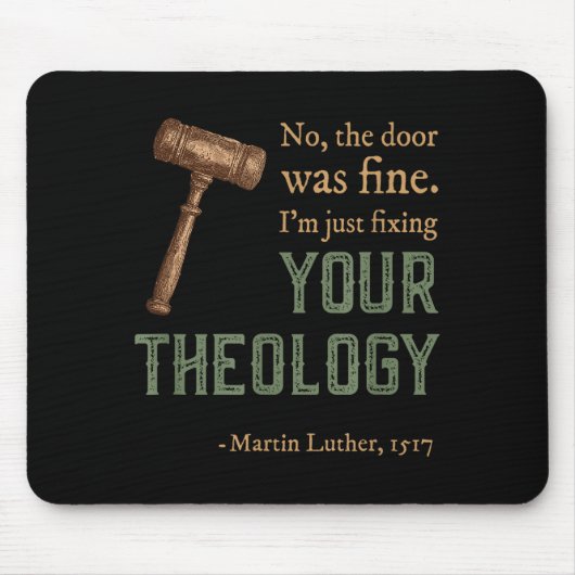 Martin Luther Reformierter Christlicher Reformatio Mousepad (Vorne)