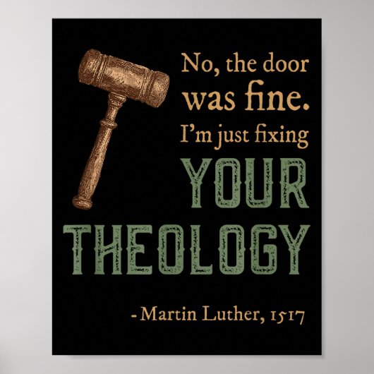 Martin Luther Reformierter christlicher Reformatio Poster (Vorne)