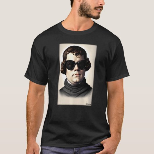 Martin Luther Religion Evangelic Church Sunglasses T-Shirt (Vorderseite)