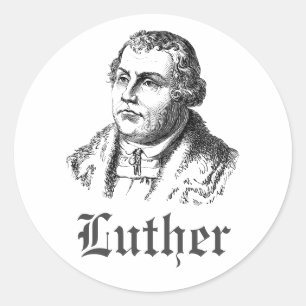 Martin Luther Runder Aufkleber