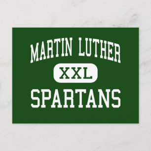 Martin Luther - Spartans - Hoch - Greendale Postkarte