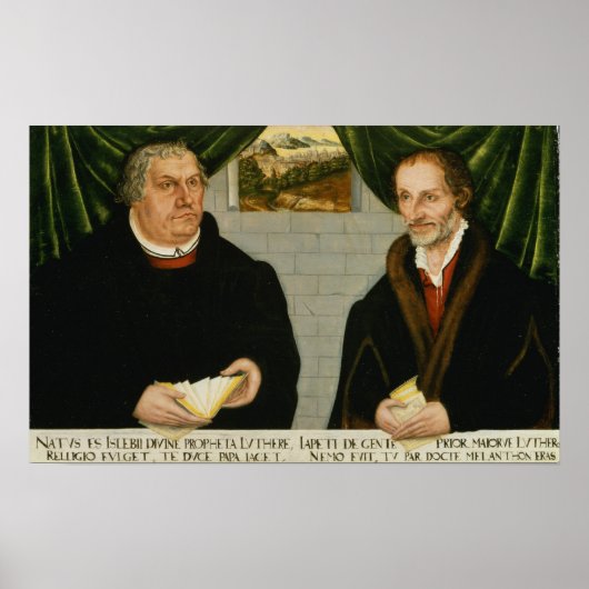 Martin Luther und Philip Melanchthon Poster (Vorne)
