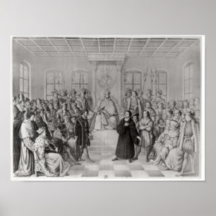 Martin Luther vor Charles V Poster