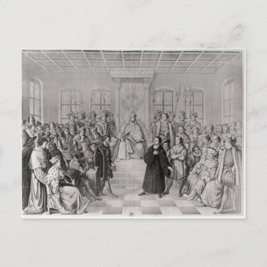 Martin Luther vor Charles V Postkarte (Vorderseite)