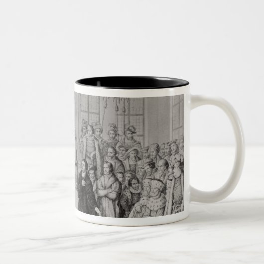 Martin Luther vor Charles V Zweifarbige Tasse (Rechts)