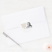 Martin Luther Zitat über Bier Drinker Runder Aufkleber (Umschlag)