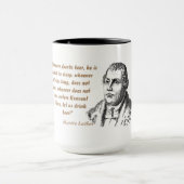 Martin Luther Zitat über Bier Drinker Tasse (Zentrum)