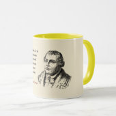 Martin Luther Zitat über Bier Drinker Tasse (VorderseiteRechts)