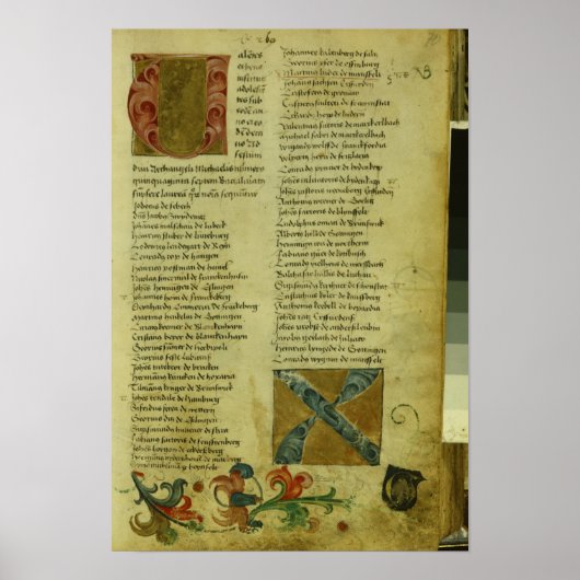 Martin Luthers Anmeldeformular Poster (Vorne)