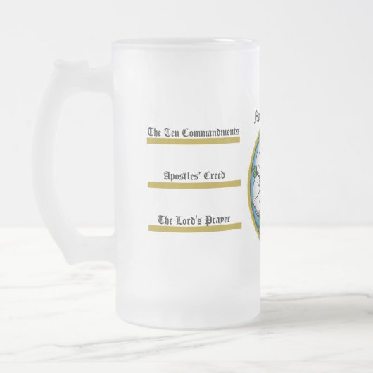 Martin Luthers Drinking-Tasse Mattglas Bierglas (Links)
