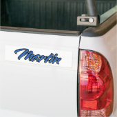Martin Name blue Aufkleber Sticker Autoaufkleber (Auf Lkw)
