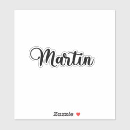 Martin Name - Handgeschriebene Kalligrafie Aufkleber