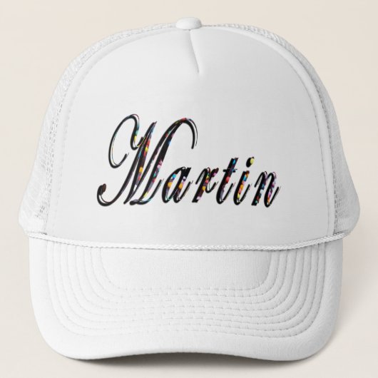 Martin Name Logo, Truckerkappe (Vorderseite)