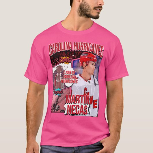 Martin Necas Hockey Art Hurricanes 1 T-Shirt (Vorderseite)