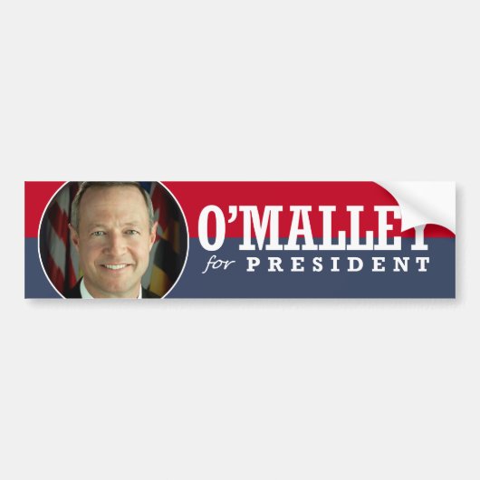 MARTIN OMALLEY 2016 AUTOAUFKLEBER (Vorne)