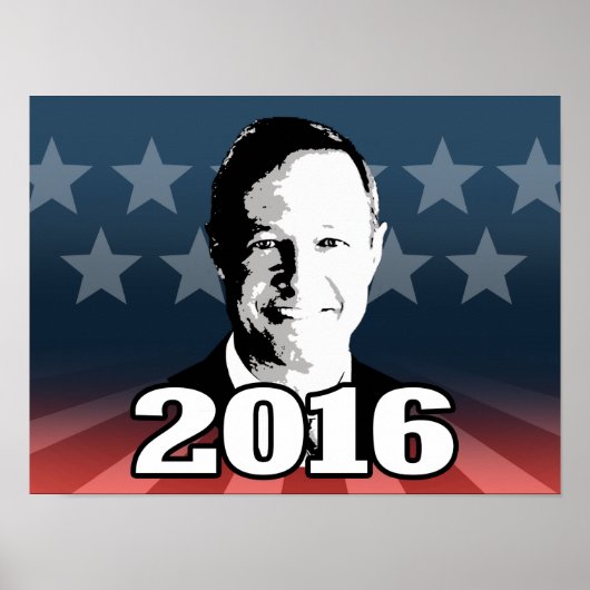 Martin O'Malley 2016 Poster (Vorne)