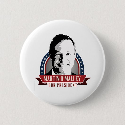 Martin O'Malley für Präsidenten 2016 Spangled Button (Vorderseite)