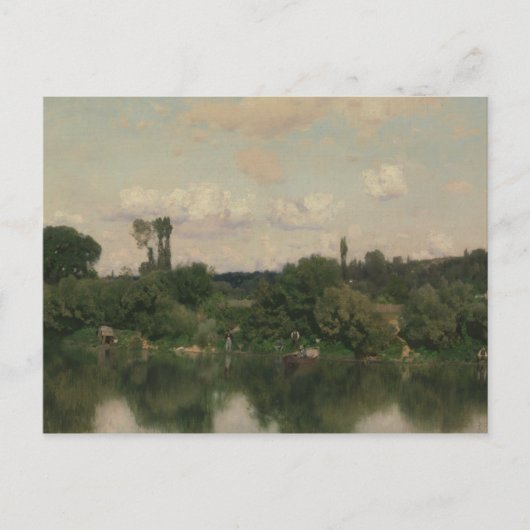 Martin Rico y Ortega - Auf der Seine Postkarte (Vorderseite)