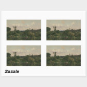 Martin Rico y Ortega - Auf der Seine Rechteckiger Aufkleber (Blatt)