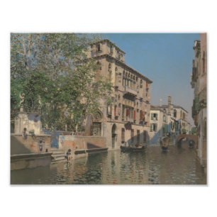 Martin Rico y Ortega - Ein Kanal in Venedig Fotodruck