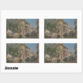 Martin Rico y Ortega - Ein Kanal in Venedig Rechteckiger Aufkleber (Blatt)