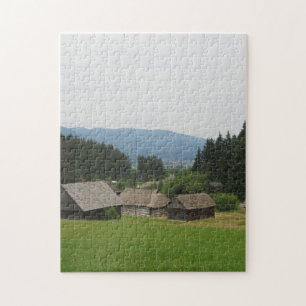 Martin Slovakia Rural Village Valley Foto Puzzle