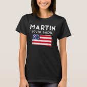 Martin South Dakota USA Staat America Travel South T-Shirt (Vorderseite)