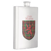 Martin Tartan Scottish Kariert Lion Rampant Flachmann (Rechts)