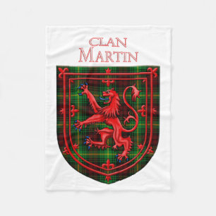 Martin Tartan Scottish Kariert Lion Rampant Fleecedecke