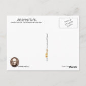 Martin Van Buren - 8. Präsident der USA Postkarte (Rückseite)