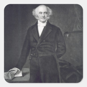 Martin Van Buren, 8. Präsident des vereinigten Quadratischer Aufkleber