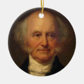 Martin Van Buren 8. Präsident Keramikornament (Vorne)