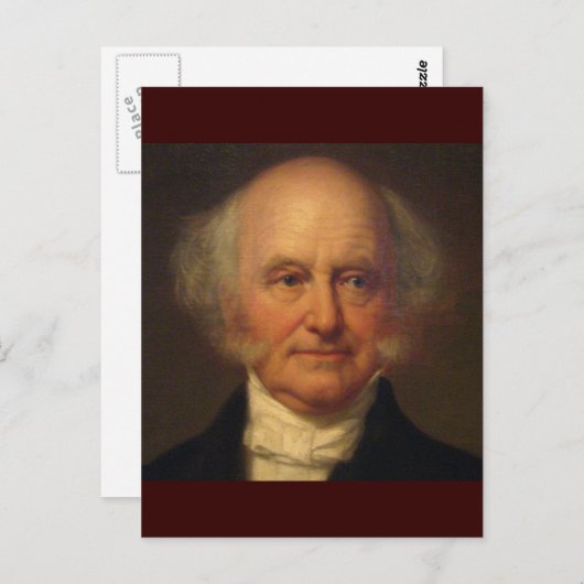 Martin Van Buren 8. Präsident Postkarte (Vorne/Hinten)