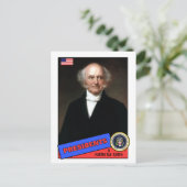 Martin Van Buren Baseball Card Postkarte (Stehend Vorderseite)