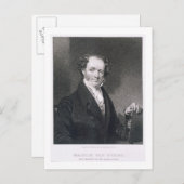 Martin Van Buren, graviert von E. Wellmore (gravi) Postkarte (Vorne/Hinten)