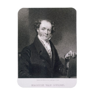 Martin Van Buren, graviert von E. Wellmore Magnet