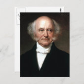 Martin Van Buren Postkarte (Vorne/Hinten)