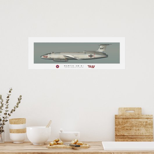Martin XB-51 Profile Poster (Küche)
