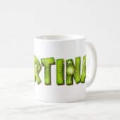 Martina Name Kiwi Style Tasse Teetasse Kaffeetasse (VorderseiteRechts)