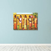 Martinez - Auf dem Weg zum Markt Leinwanddruck (Insitu (Holzboden))