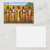 Martinez - Auf dem Weg zum Markt Mitteilungskarte (Vorne/Hinten)